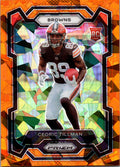 2023 Panini Prizm #321 Cedric Tillman Orange Ice