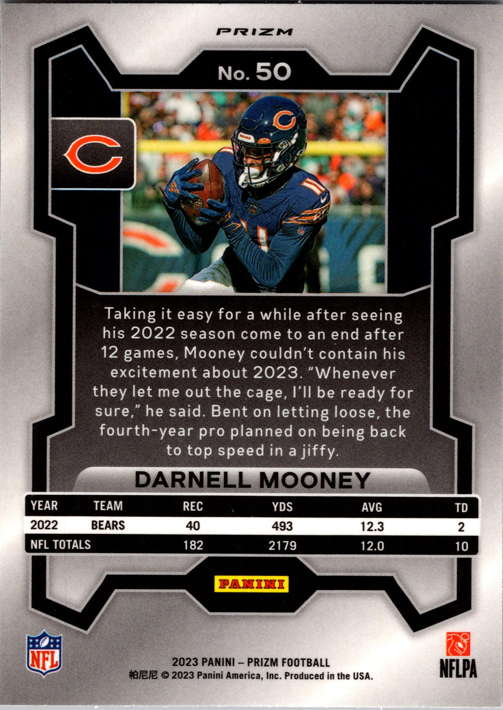 2023 Panini Prizm #50 Darnell Mooney Orange Ice