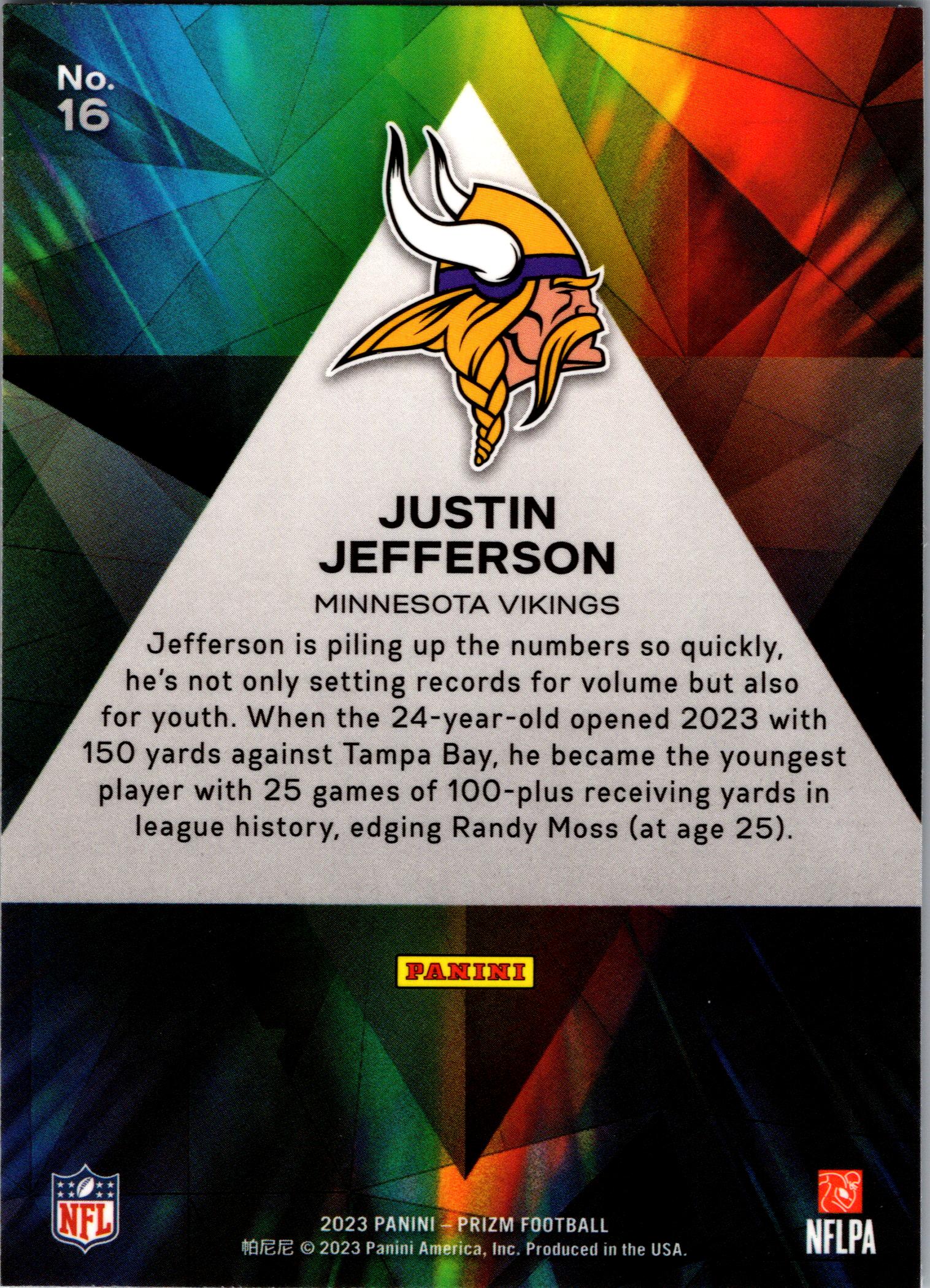 2023 Prizmatic Justin Jefferson Viking Insert