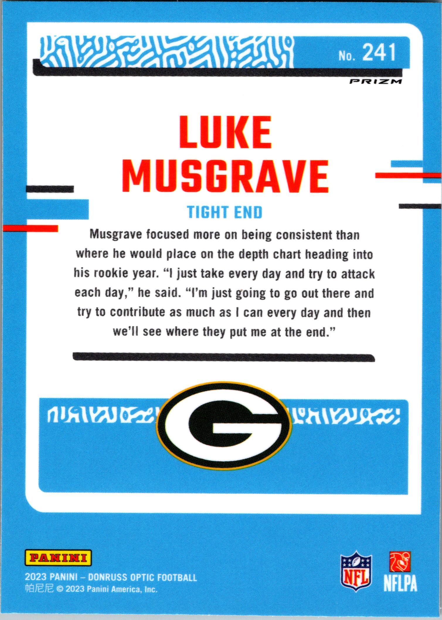 2023 Donruss Optic #241 Luke Musgrave Green Velocity