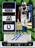 2023 Panini Contenders #243 Jaylon Jones Opening Kickoff (Green Laser) Ticket
