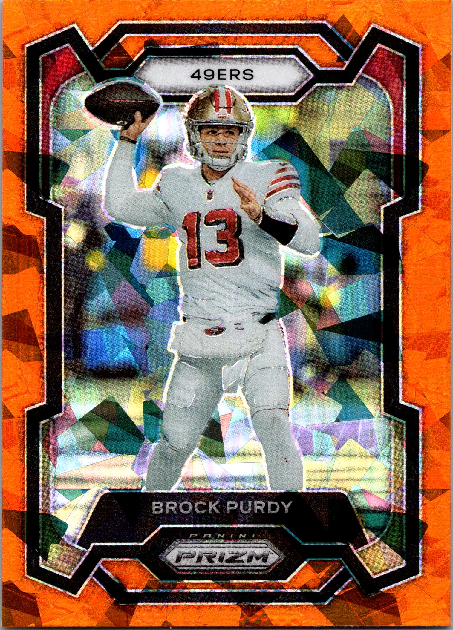 2023 Panini Prizm #266 Brock Purdy Orange Ice