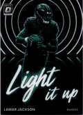 2022 Donruss Optic #LU-1 Lamar Jackson Light it Up