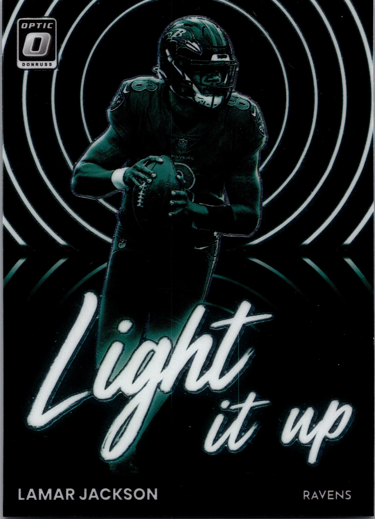 2022 Donruss Optic #LU-1 Lamar Jackson Light it Up