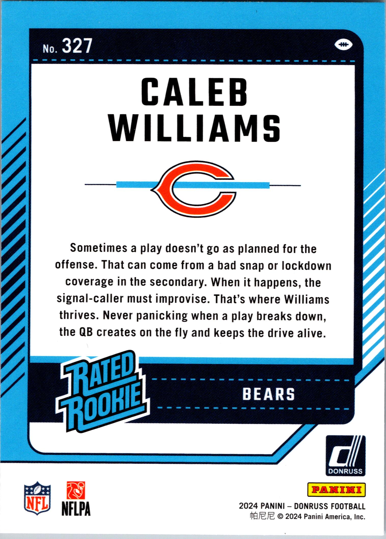 2024 Donruss #327 Caleb Williams
