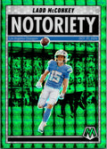 2025 Panini Mosaic #2 Ladd McConkey Notoriety Mosaic Green