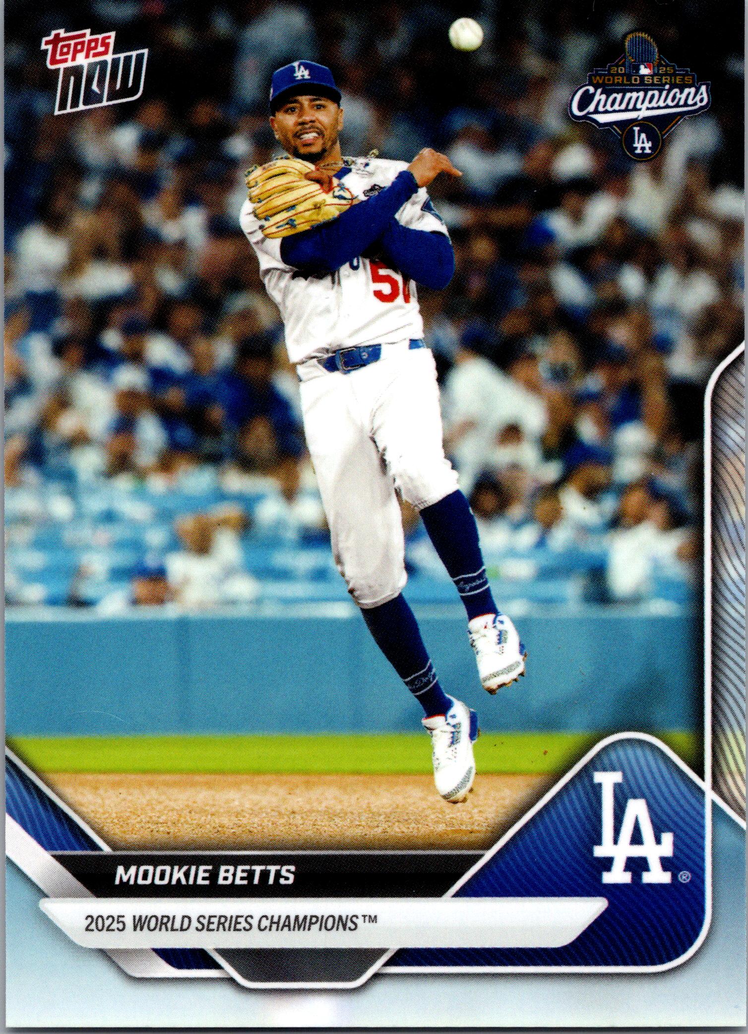 2025 Topps Now World Series Champions Los Angeles Dodgers #WS-2 Mookie Betts