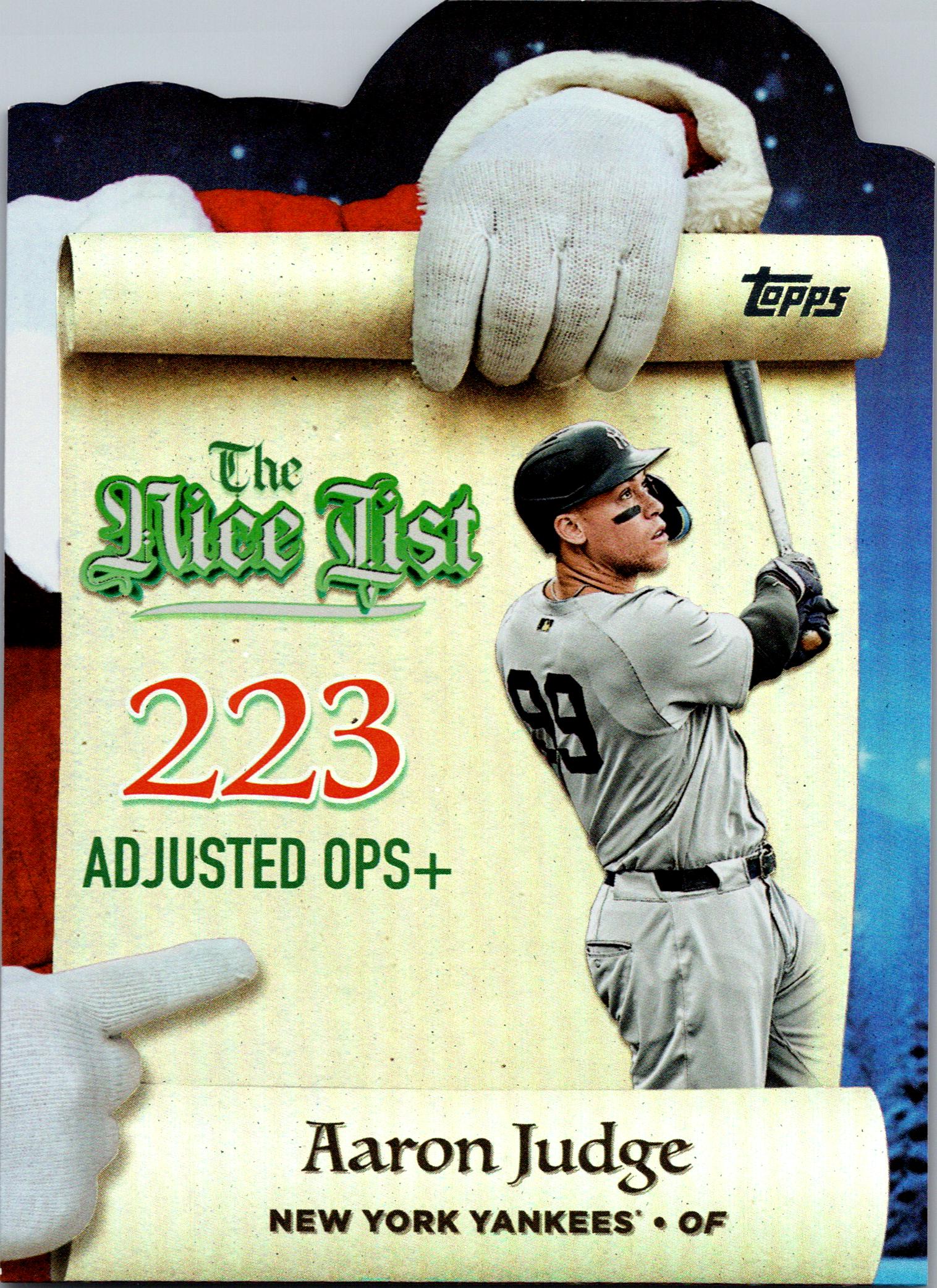2025 Topps Holiday #MNL-25 Aaron Judge Making the Nice List