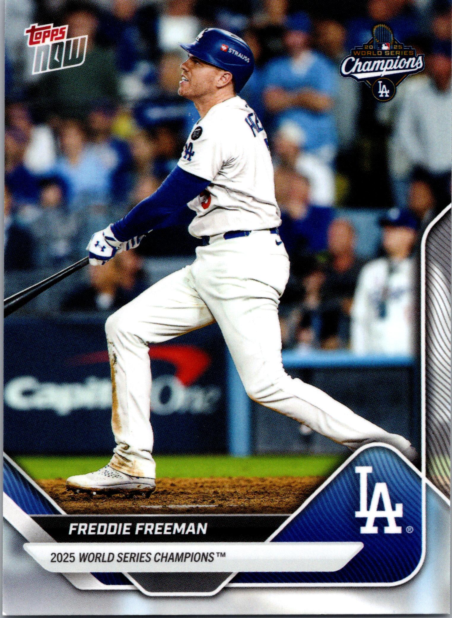 2025 Topps Now World Series Champions Los Angeles Dodgers #WS-5 Freddie Freeman